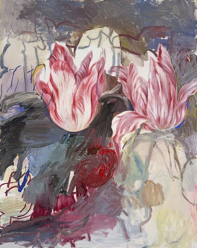 Artwork by Pascal Vilcollet - Fleur bleue 18 - Reuter Bausch Art Gallery - Luxembourg