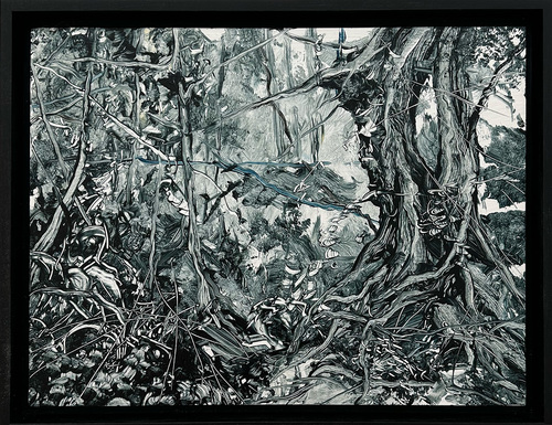 Artwork by Arny Schmit - Histoires d'arbres 10 - Reuter Bausch Art Gallery - Luxembourg