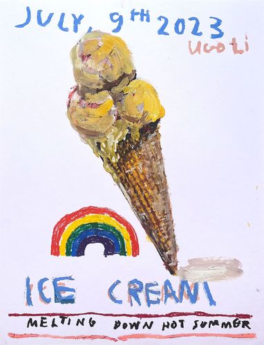 Artwork by Ugo Li  - Ice Cream - Reuter Bausch Art Gallery - Luxembourg