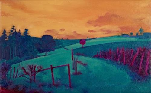 Artwork by Chantal Maquet - landschaft 52 - Reuter Bausch Art Gallery - Luxembourg