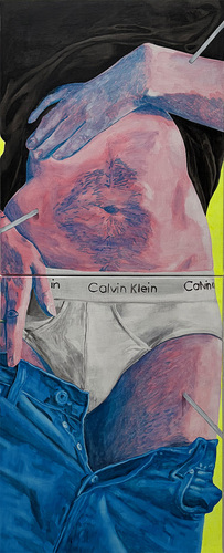 Artwork by Simon Demeuter - Le vent nous a travers�s (Saint-S�bastien) - Reuter Bausch Art Gallery - Luxembourg