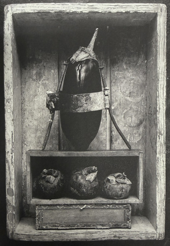 Artwork by  Michel Medinger - Le repos du guerrier - Reuter Bausch Art Gallery - Luxembourg