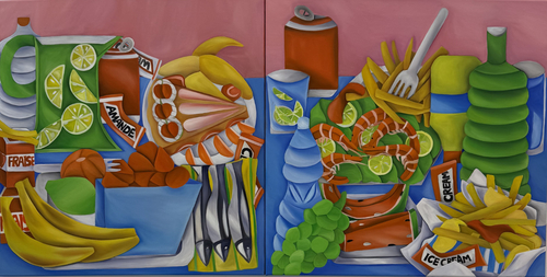 Artwork by  Oriane Bruyat - Cantine 1 - Reuter Bausch Art Gallery - Luxembourg