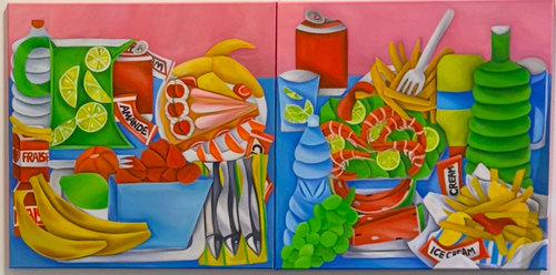 Artwork by  Oriane Bruyat - Papier glac� - Reuter Bausch Art Gallery - Luxembourg