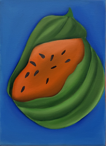 Artwork by  Oriane Bruyat - Past�que coup�e � la Nicole - Reuter Bausch Art Gallery - Luxembourg