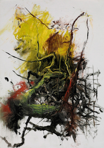 Artwork by Arny Schmit - Knotenpunkte 3 - Reuter Bausch Art Gallery - Luxembourg
