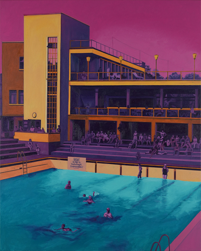 Artwork by Chantal Maquet - Baignade - Reuter Bausch Art Gallery - Luxembourg