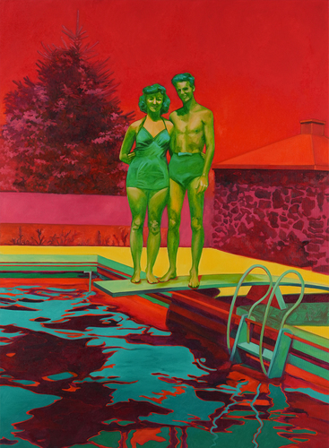Artwork by Chantal Maquet - Diving board - Reuter Bausch Art Gallery - Luxembourg