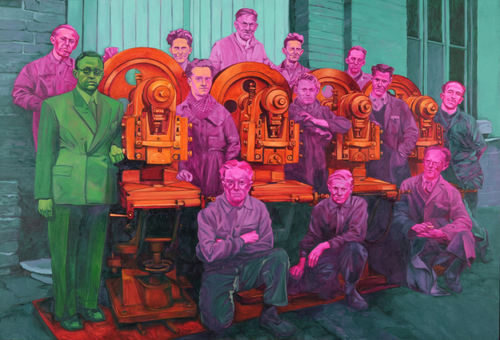 Artwork by Chantal Maquet - groupe de travail - Reuter Bausch Art Gallery - Luxembourg