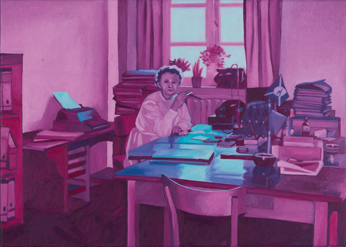 Artwork by Chantal Maquet - Viel zu tun - Reuter Bausch Art Gallery - Luxembourg