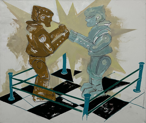Artwork by Max Dauphin - rambling robots - Reuter Bausch Art Gallery - Luxembourg