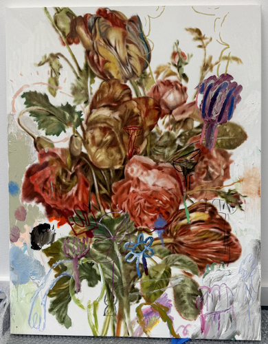 Artwork by Pascal Vilcollet - Fleurs - Reuter Bausch Art Gallery - Luxembourg