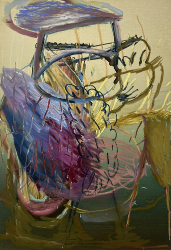 Artwork by Pascal Vilcollet - Fleurs - Reuter Bausch Art Gallery - Luxembourg