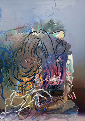 Artwork by Pascal Vilcollet - Fleurs - Reuter Bausch Art Gallery - Luxembourg