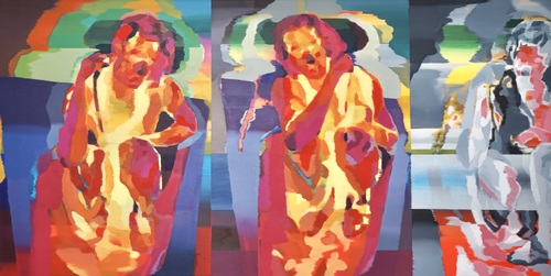 Artwork by Pit Riewer  - Total temperature surrender - Reuter Bausch Art Gallery - Luxembourg