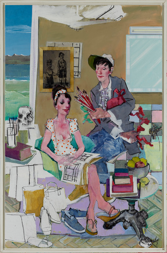 Artwork by Roland Schauls - Nie wieder Klappcreolen - Reuter Bausch Art Gallery - Luxembourg