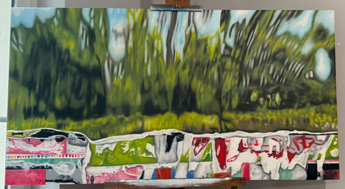 Artwork by Sandra Lieners - XOCHIMILCO - Reuter Bausch Art Gallery - Luxembourg