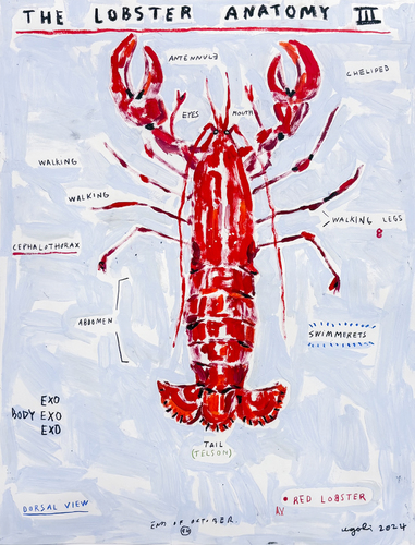 Artwork by Ugo Li  - The lobster anatomy III - Reuter Bausch Art Gallery - Luxembourg