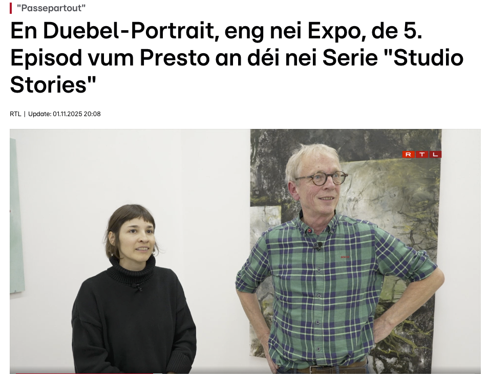 News of Reuter Bausch Art Gallery Julie Wagener an den Arny Schmit am Duebel-Portrait