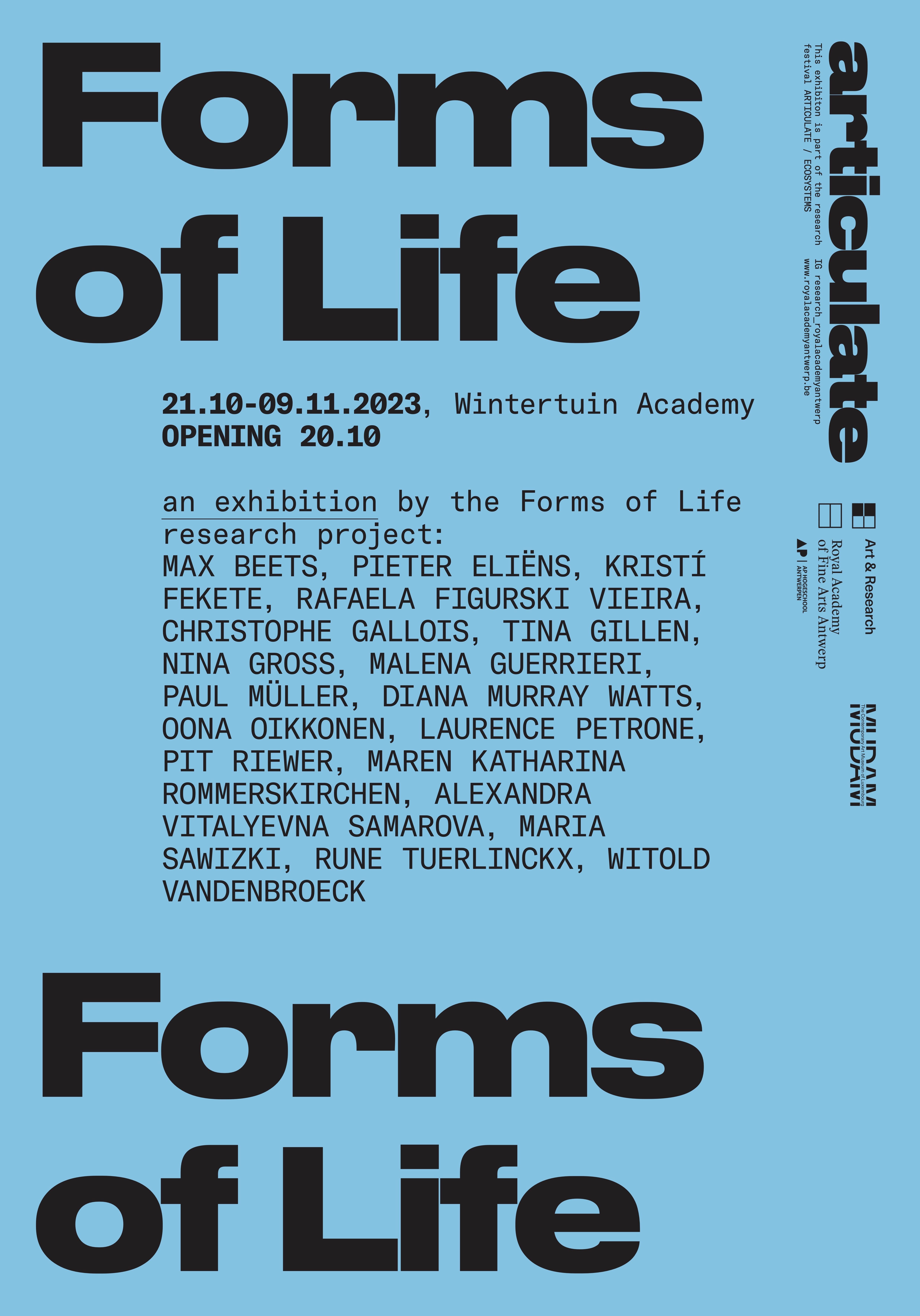 News of Reuter Bausch Art Gallery 'Forms of Life' in Resideny at the Bridderhaus